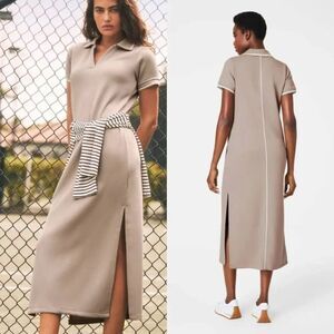 Spanx Air Essentials SS Polo Dress Ashwood, NWT Size S